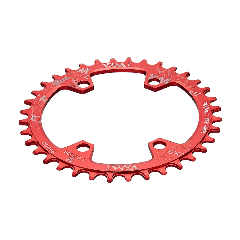 VXM Bicycle Chainwheel Asymmetrical 96BCD Round Oval Narrow Wide 32/34/36/38T MTB Chainring M7000M8000/M9000 Bike Crankset Parts