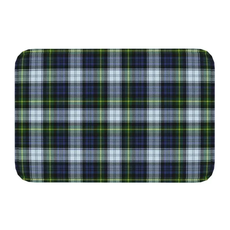 Luxury Tartan Plaid Doormat Carpet Non-Slip Entrance Kitchen Bathroom Floor Door Mat Geometric Gingham Check Garden Rug