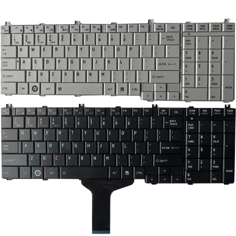 New US Keyboard For Toshiba Satellite C650 C655 C655D C660 C670 L675 L750 L755 L670 L650 L655 L670 L770 L775 L775D