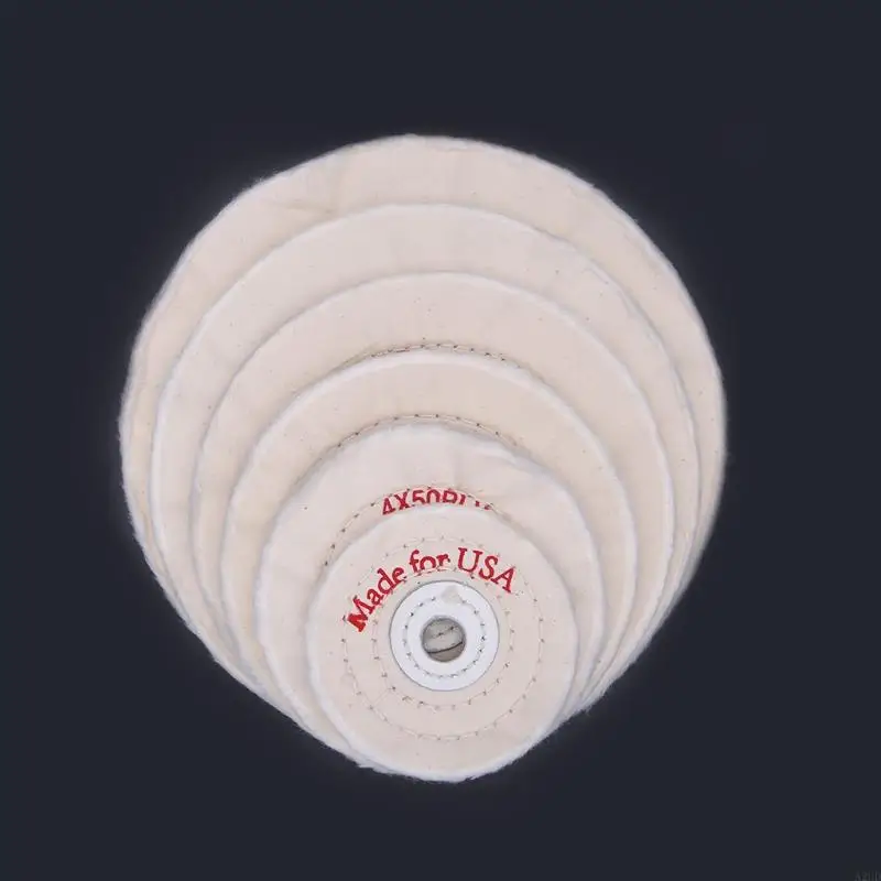 A2UD 3/4/5/6/7/8 "Máy mài bánh xe bằng vải cho gỗ Kim loại Dụng cụ đánh bóng trang sức