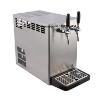 Desktop Draft Beer Cooler With Double or One Tap Beer Tap Dispenser Beer Cooler Machine Dispenser
