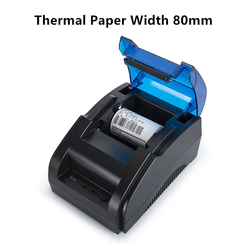 Impressora térmica de recibos usb bluetooth 58mm compatível com conjunto de comandos de impressão esc/pos restaurante varejo impressora de contas de 2 polegadas