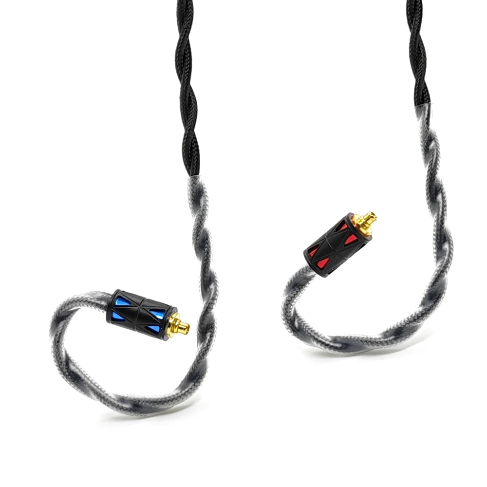 Guhe Single Crystal Copper Earphone Upgrade Cable4.4mm Core HiFi Balance Cable 3.5mmPlug Universal for Mobile Phone and Computer