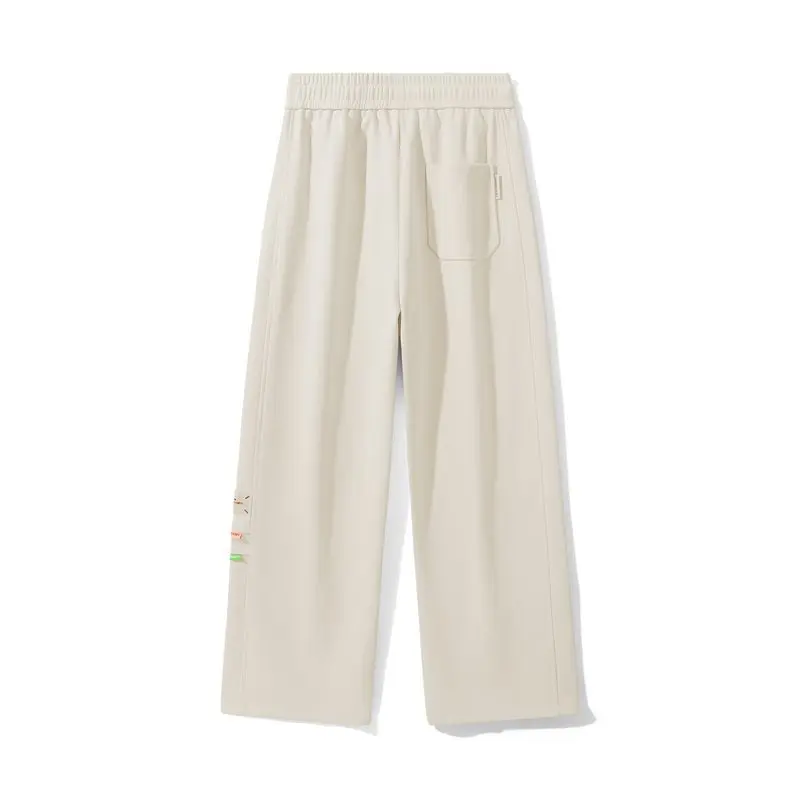 

Мужские повседневные спортивные брюки Весна 2026: Свободные широкие штаны с высокой талией, универсальные, прямого кроя, цвет хаки