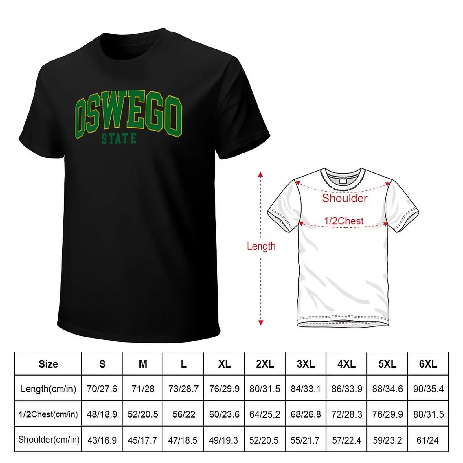 suny oswego - college font T-Shirt Blouse quick-drying blanks men t shirts high quality