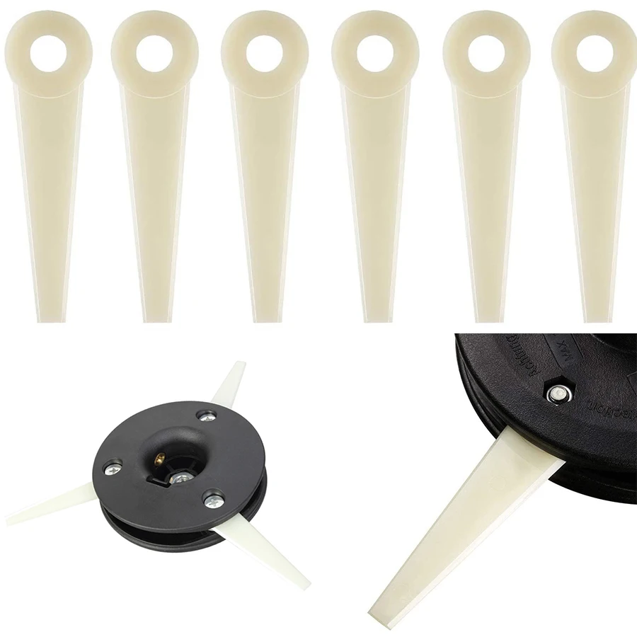 

6pcs Plastic Trimmer Cutter Blades Lawn Mower Head Replacement Blade 4111-007-1001 for Stihl PolyCut 6-3 20-3 10-3 41-3