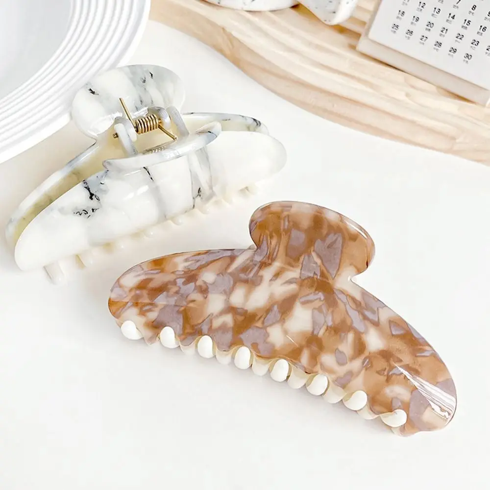 

Solid Color Ink Painting Pattern Hair Claw Hair Clip Shark Clip New Chinese Style Shark Clip Hairpin Headwear Ponytail Barrettes