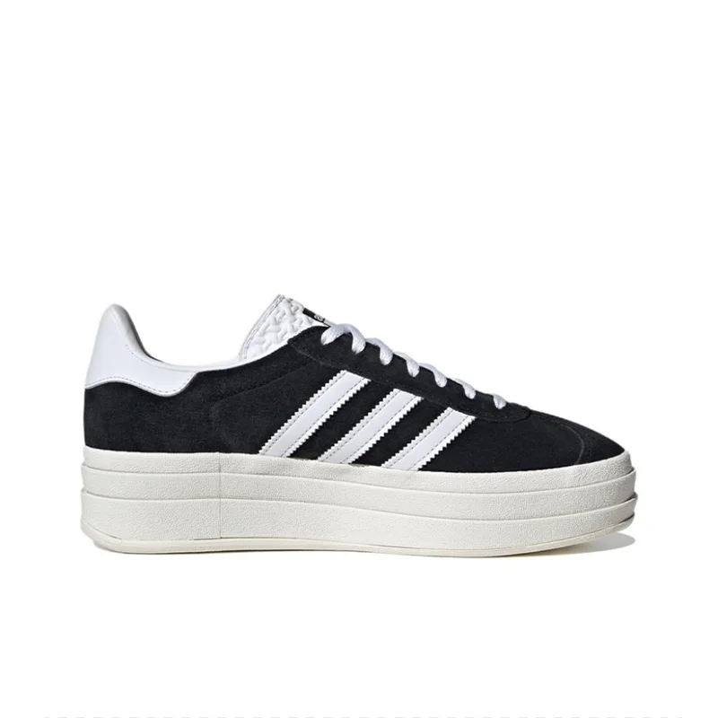 Adidas Originals Gazelle Bold Damen Skateboard Freizeitschuhe Damenmode Wildleder Dicke Sohle Rutschfeste Outdoor-Walking-Sneaker