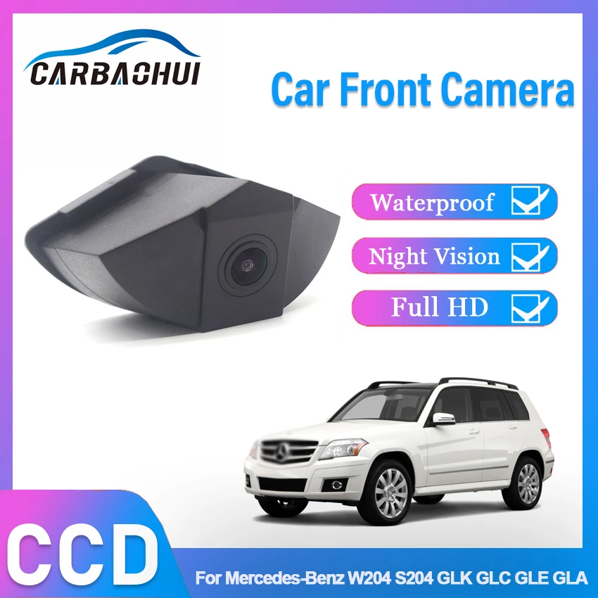 

1080*720P HD CCD 170deg fisheye car front brand logo camera For Mercedes-Benz W204 S204 GLK GLC GLE GLA Front view positive