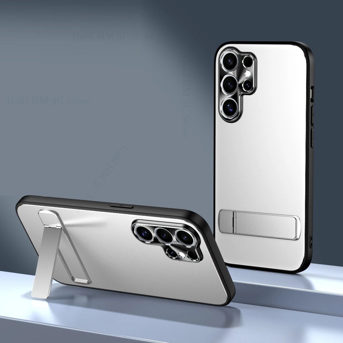 

Invisible Bracket Flip Kickstand Phone Case For Samsung S26 Ultra CD Lens Protector Plating Matte Cover For Galaxy S25 S24 Ultra