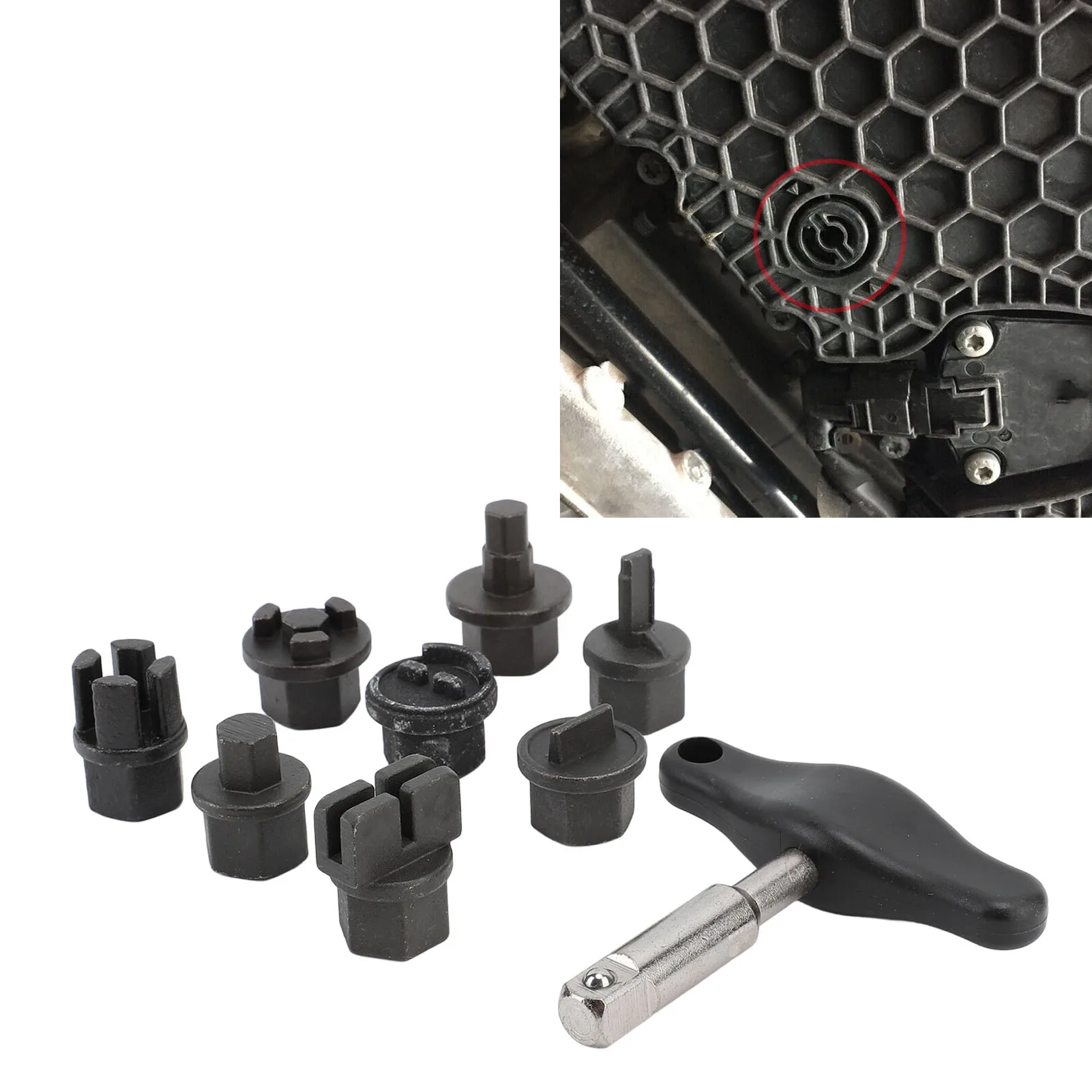 

9 шт. ремонтный комплект сливной пробки масляного поддона, портативный универсальный набор инструментов для сливной пробки масляного поддона для пластиковой пробки сливной пробки масляного поддона
