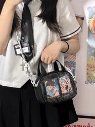 Japanese Harajuku Mini Crossbody Bags Women Transparent Clear Itabag Small Kawaii Purses and Handbags Girls Shoulder Bag Ita Bag