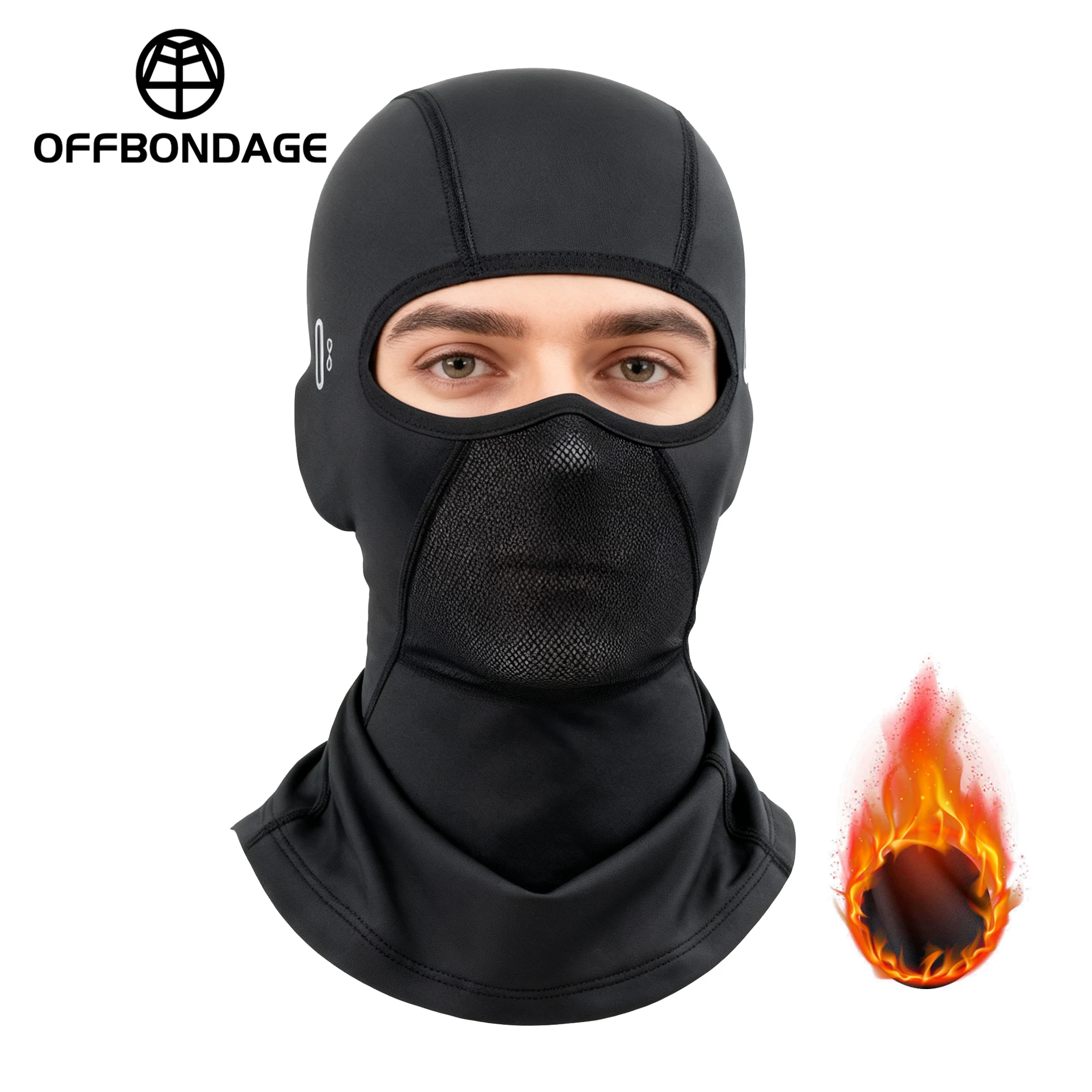 Thermal Winter Motorcycle Balaclava Mask Warm Mask Outdoor Sports Cycling Ski Fishing Hunting Men’s Face Mask Fleece Scarf Cap