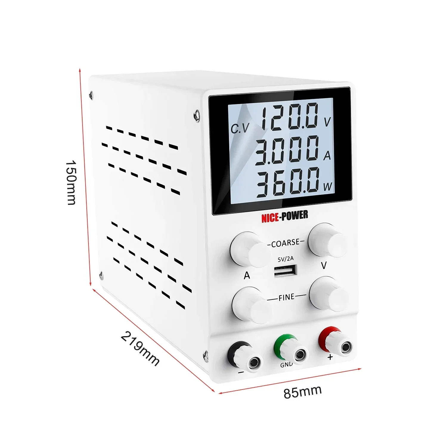 New Arrivals Nice Power Sps1203D 120V 3A Industrial Regulated Variable Dc Power Supply