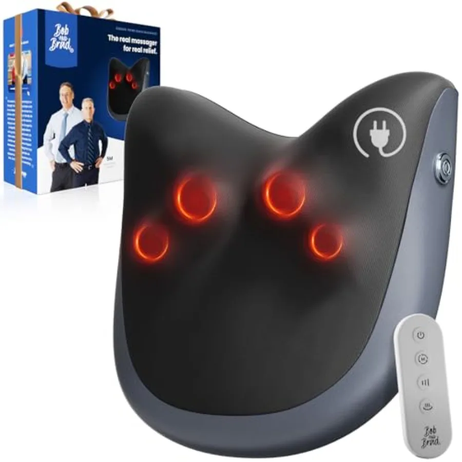 

Back Massager for Pain Relief Deep FSA Eligible HSA Eligible EZBack Prime Corded Design Shiatsu Neck and Back Massager with Hea