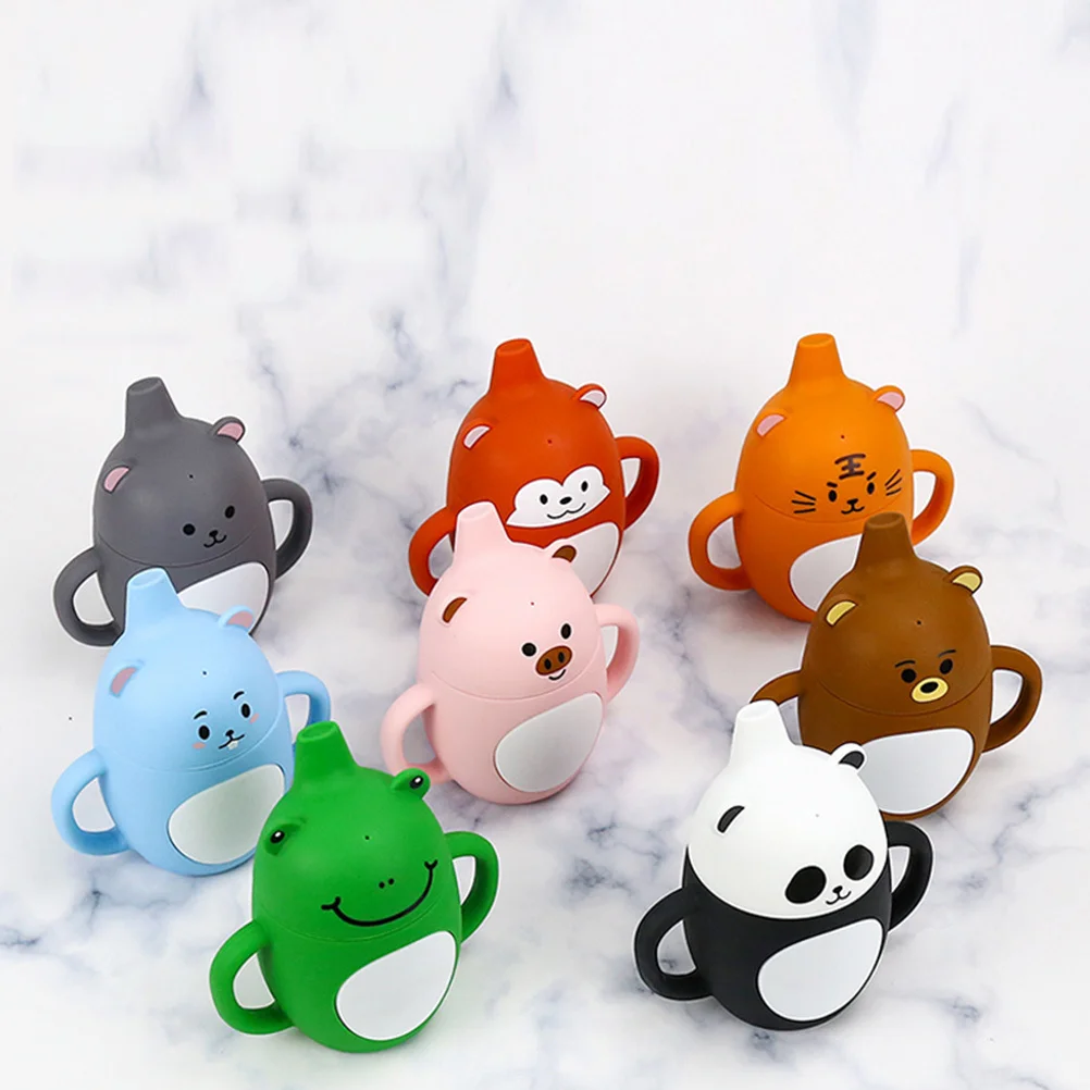 

Toddler Silicone Training Cup 200ml Baby Learning Infant Water Cup Soft Handles Easy Grip Spill Proof Toddler Cups with Handles