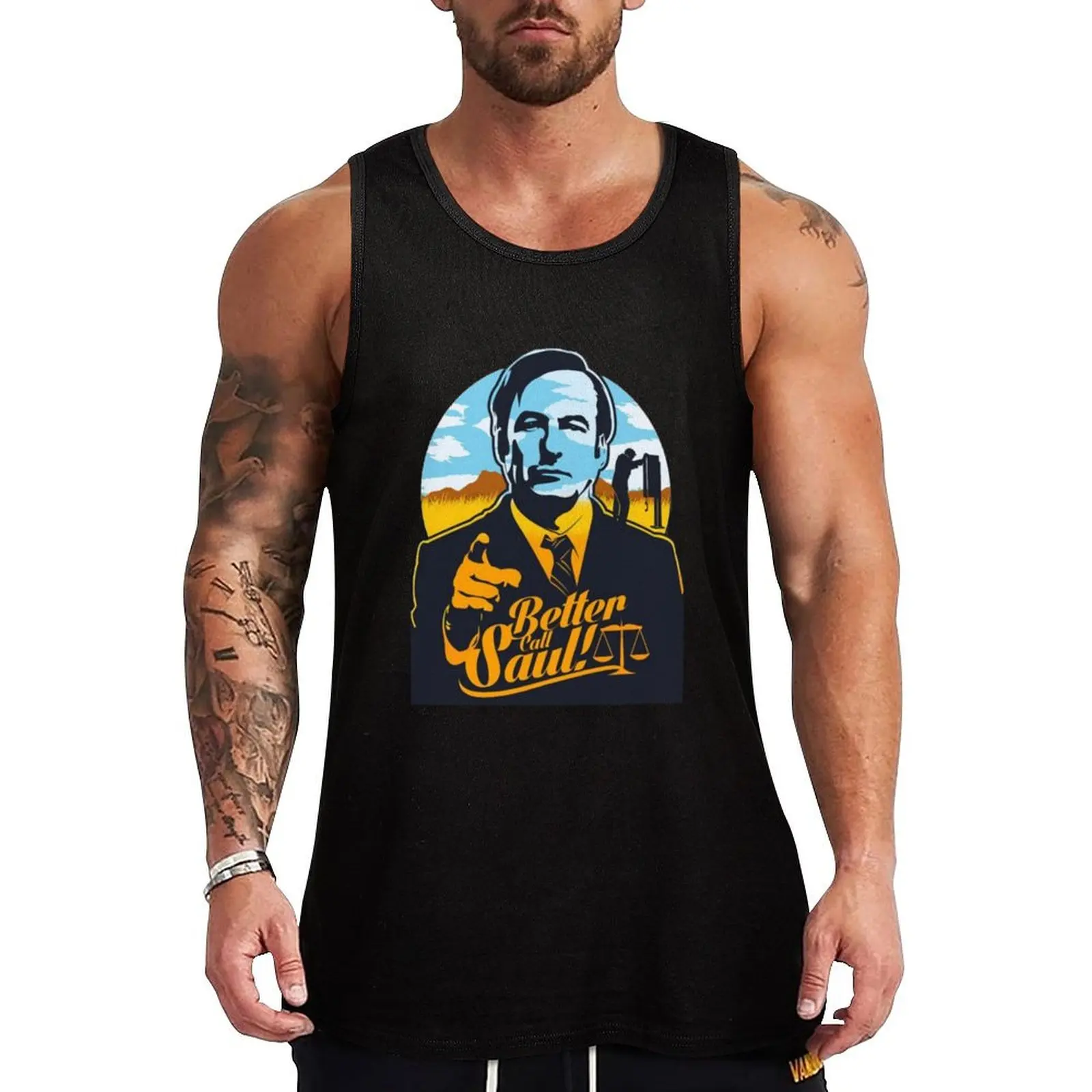 Better call saul Tank Top vest for men Men's clothing t-shirt gym man