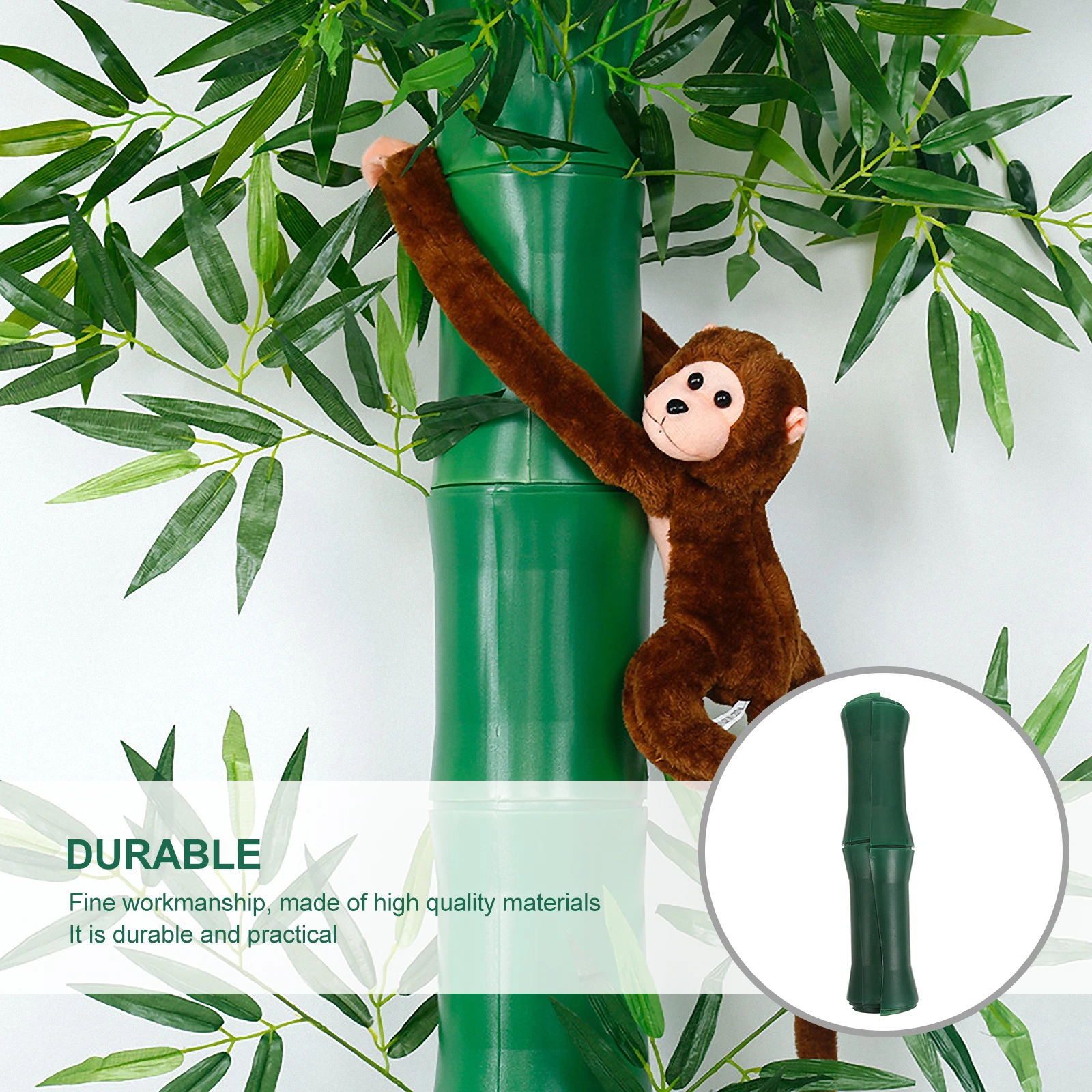 

5pcs Artificial Heating Pipe Decor Cover Simulated Sewer Bamboo Diy Green Plant Ornament Water Pipe Protection