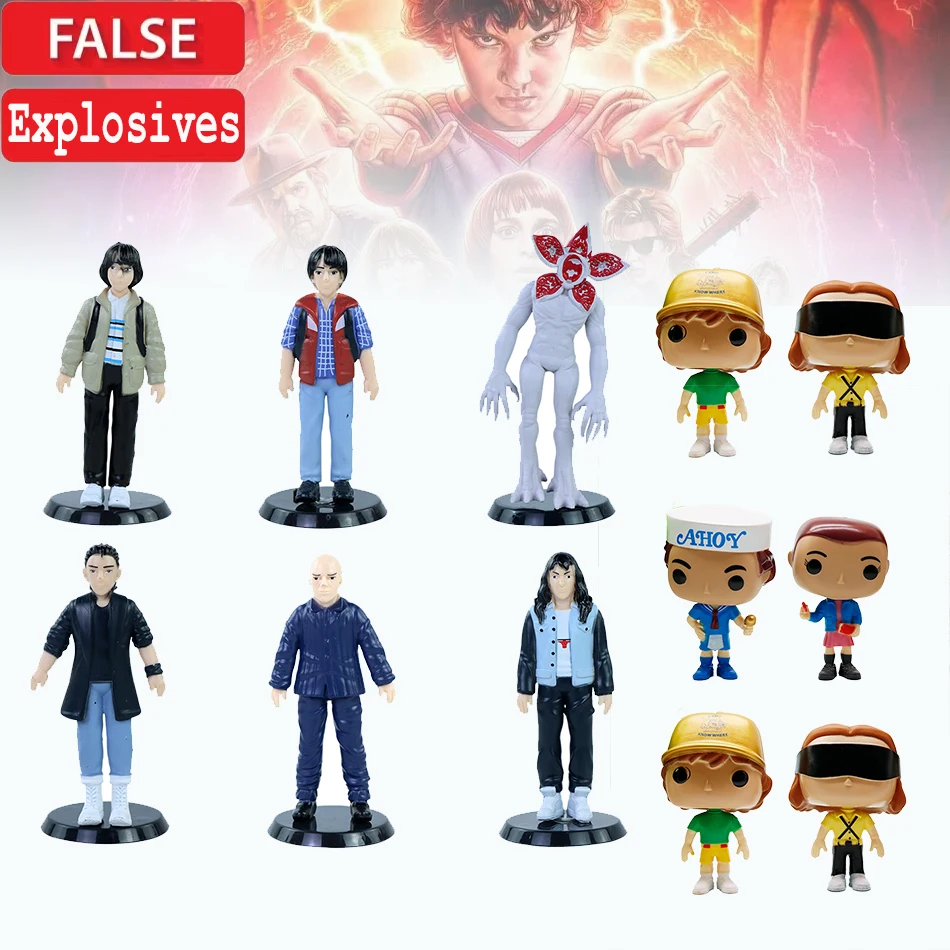 

Новая коллекция фигурок-монстров из сериала «Очень странные дела»: 8 шт./набор, включая Карниворную растительность и персонажа Элевина, 2026 год