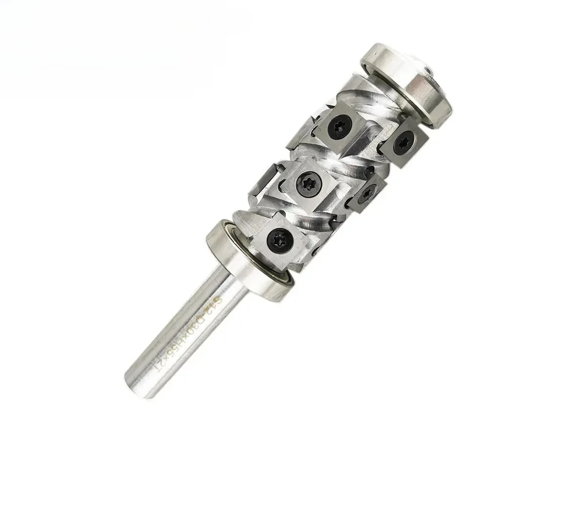 

1/2'' mini size helical cutter for trimming wood CNC Router Bits spiral cutter head with 6903 bearings