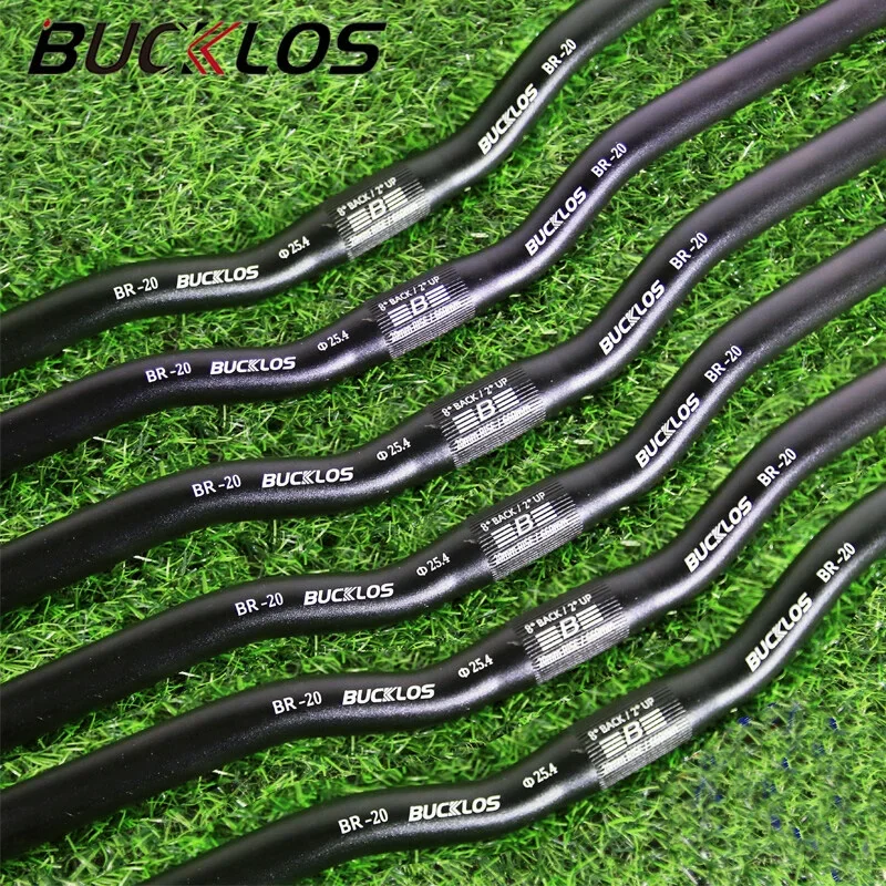 AliExpress BUCKLOS 25.4*620/660/720mm Handlebar Aluminum Alloy DH Road Bike Riser Bar Ultralight Mountain Bike Handle Bar Riding Parts