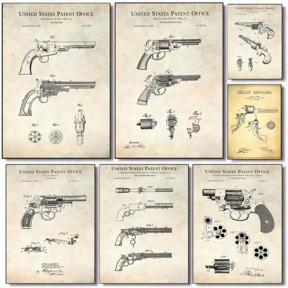 Funny Gun Enthusiasts Poster Holiday Gifts Decoration Designed For Home Restaurant Office Space Wall Art