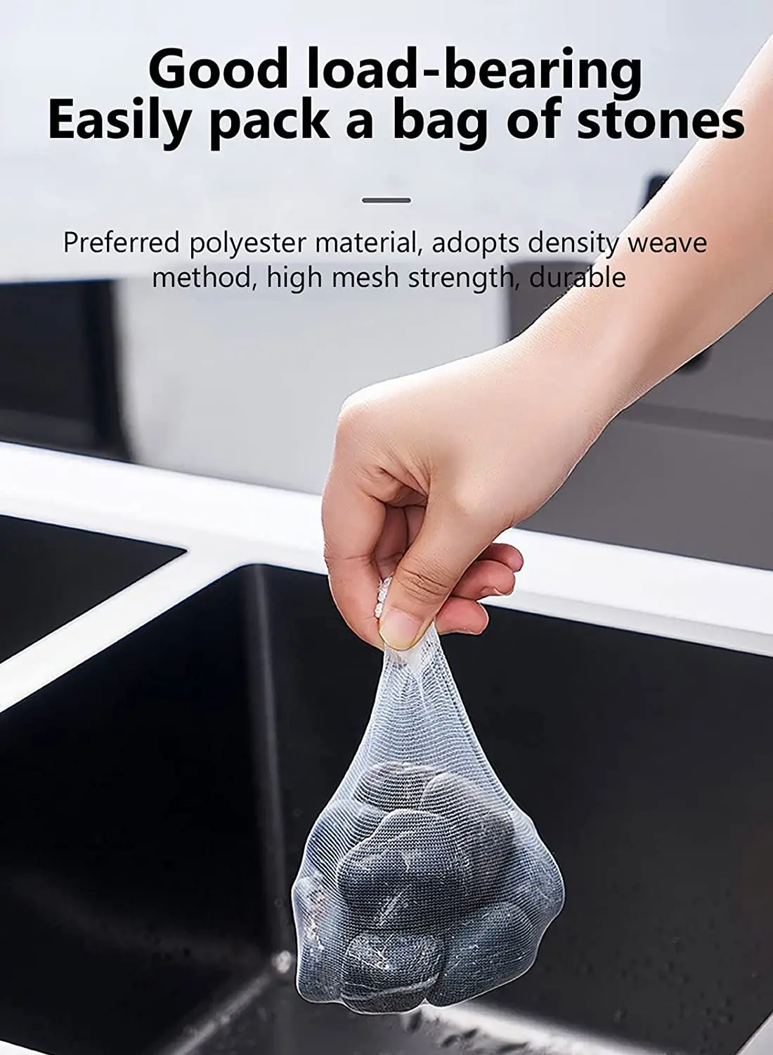 30/100pcs Disposable Sink Filter Mesh Bags Kitchen Sink Strainer Drain Hole Anti-blocking Garbage Bag Cleaning Strainers Net