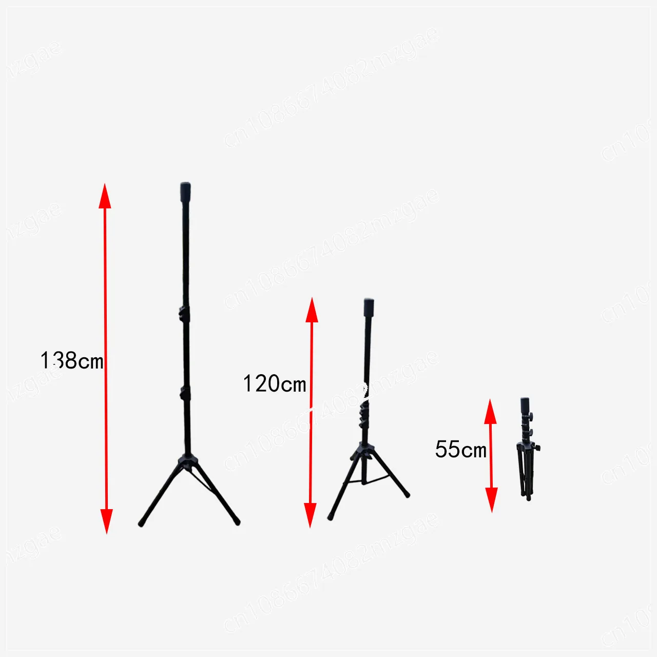 Multi-Equipment Compatible Tripod Stand for Audio, Projector, Camera and Fill Light, Heavy Duty Support Base