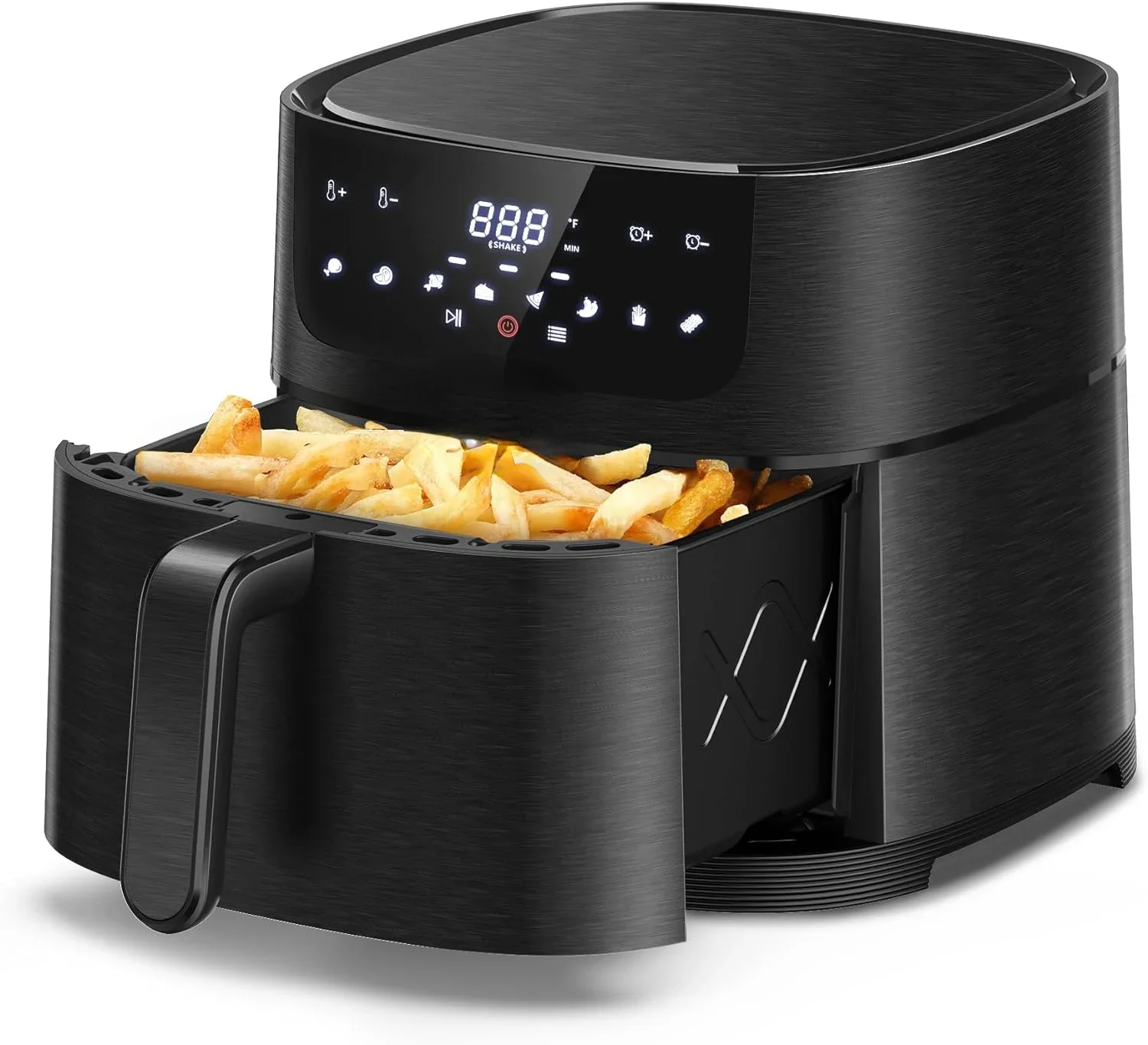 

defining Your Cooking Experience with this Oilless 8 function 7 Quart Air Fryer, Featuring a LCD Digital Touch Screen for Precis