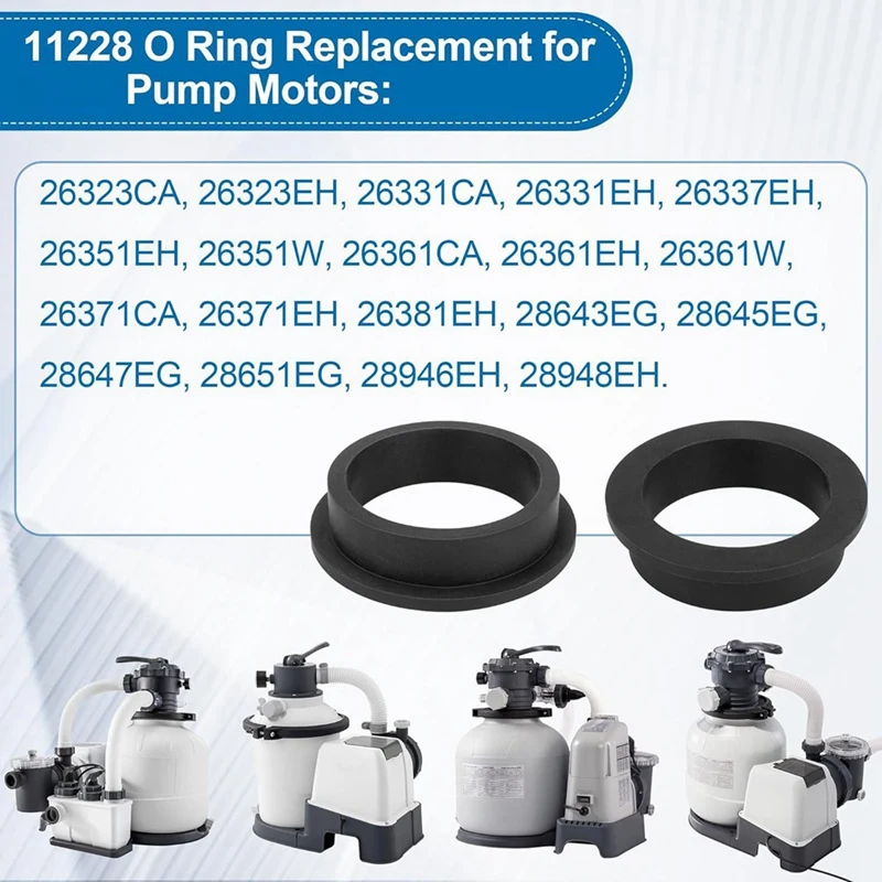 11228 11412 L-Shape O-Ring For Sand Filter Pumps Motor, Repalcement Parts 26323CA 26331EH 26337EH