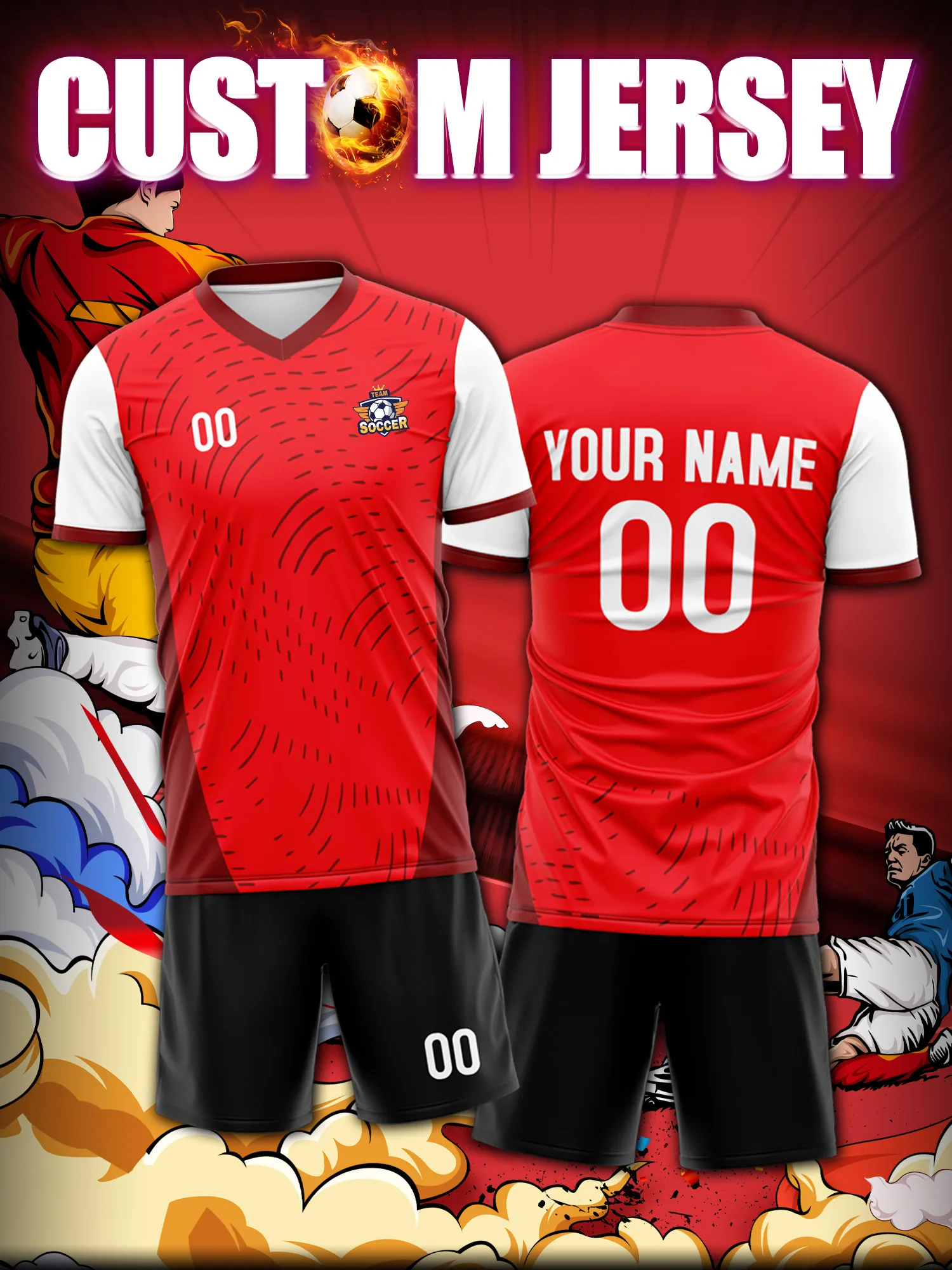 

Спортивные футболки с V-образным вырезом для мужчин и женщин 2026 года с индивидуальным именем и номером, быстросохнущие, модные, с технологией сублимации