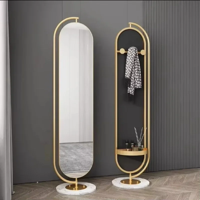 

Full-length mirror household floor-to-ceiling mirror girls bedroom rotatable fitting mirror