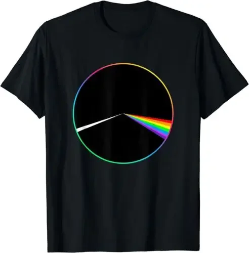 70's Music Retro Lyrics - Classic Vinyl Prism Dark Side Moon T-Shirt