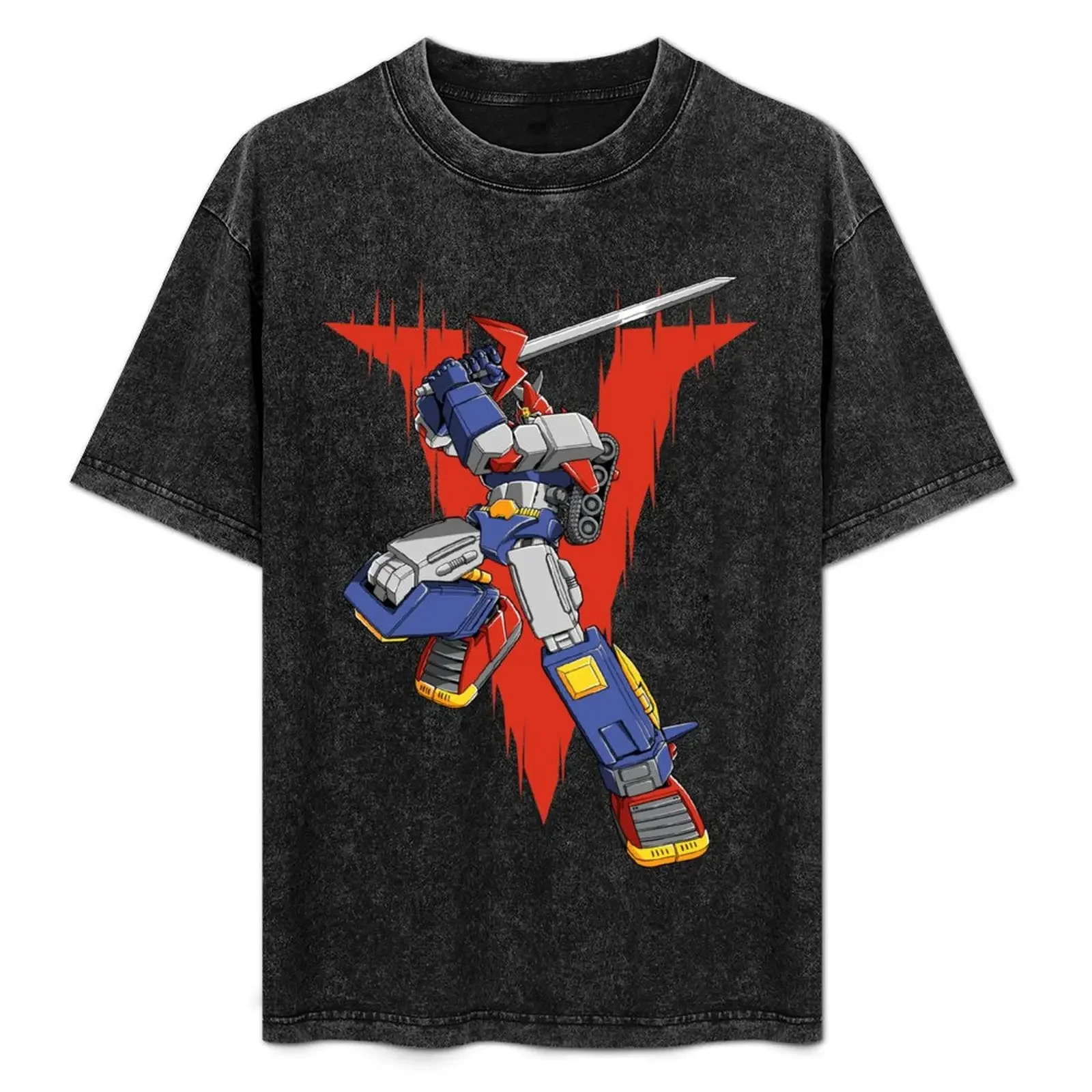 Voltes V T-Shirt oversized blanks anime stuff Short sleeve tee mens graphic t-shirts hip hop