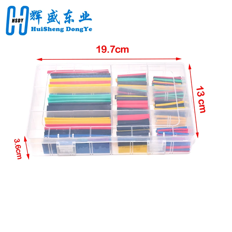 328PCS Heat Shrink Tubing Thermoresistant Tube 2:1 Shrink Wrapping Insulation Cable, Waterproof Shrinkable Sleeve DIY
