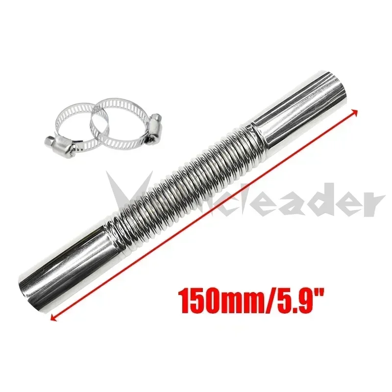 15cm/20cm Car Auto Air Parking Heater Exhaust Pipe 2 Clamps Fuel Tank Exhaust Hose Tube Elbow Connectorfor Diesel Heater