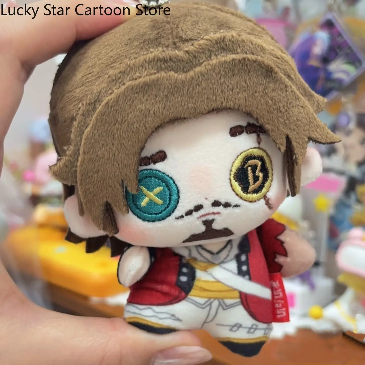 Primer oficial José Baden Anime Identity V 10CM figura de dibujos animados ídolo Adorable chica estrella de mar colgante llavero Kawaii regalo de peluche