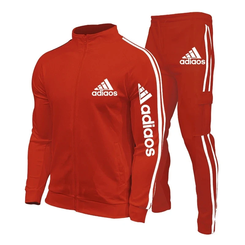

New Mens Tracksuits 2024 Men Sets Sweatshirt+Sweatpants Tracksuit Zipper Stand CollarSports Suit Jogging Fitness Men Clothing