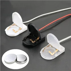 5PCS Single Slot CR2032 CR 2032 Button Coin Cell Battery Holder Case Cover With ON-OFF Switch leads Wire 3V Battery Box