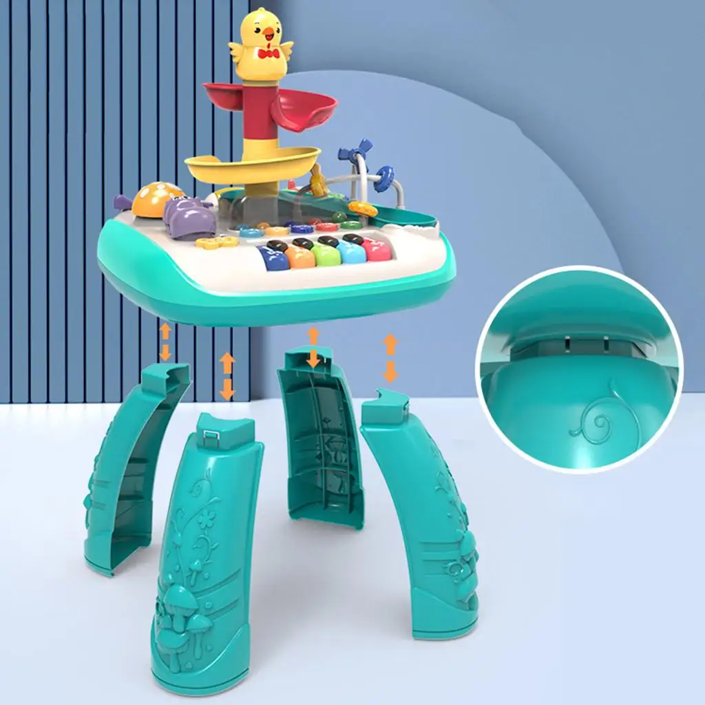 Multicolor Baby Activiteit Tafel Musical Learning Machine Interactieve Spelen Centrum Musical Speelgoed Voor Nieuwe Jaar Geschenk Jongens Baby Kids