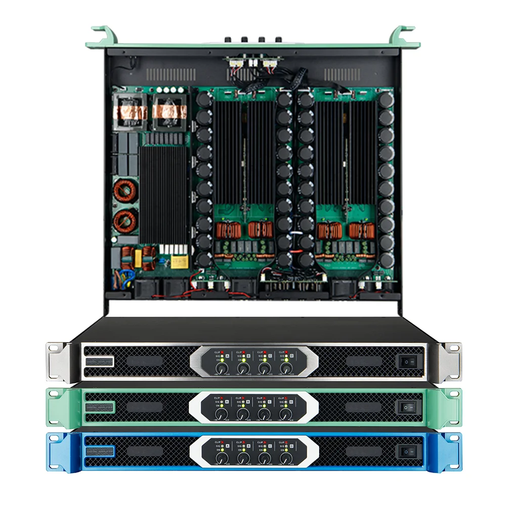 PD-4200 Professional 4 Channel Class D Digital Power Amplifier 2000 Watts 8Ω High Power Stage Audio Amp for Line Array Subwoofer