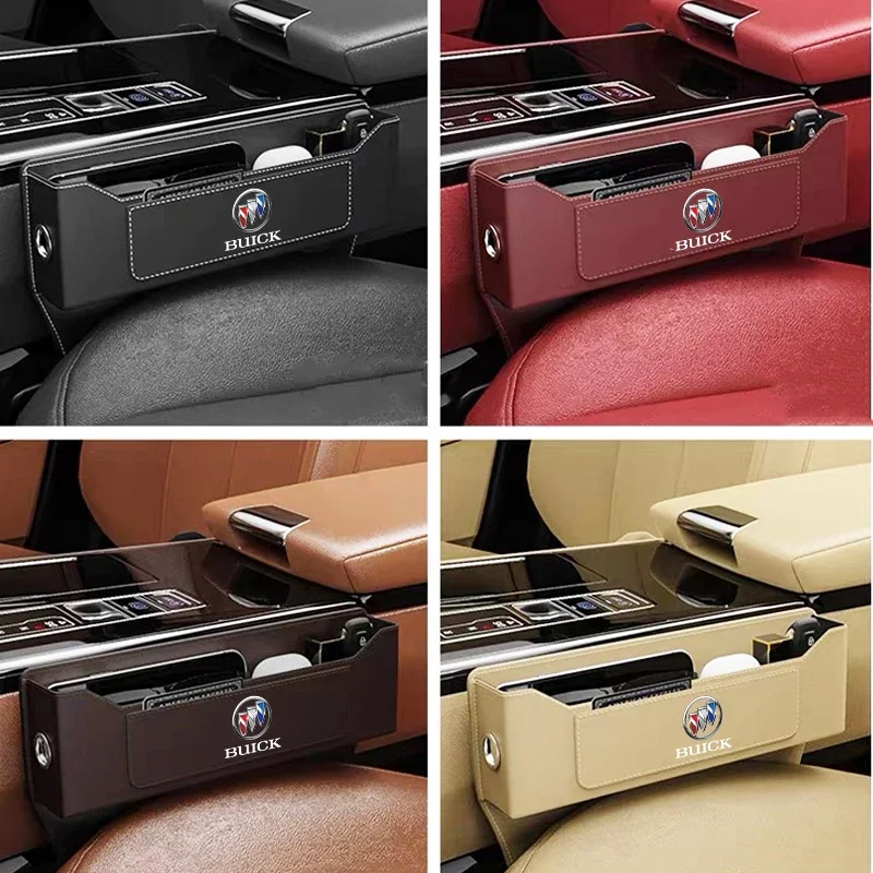 

Car Seat Gap Storage Box Leather Cup Holder Accessories For Buick Excelle XT Envision Excelle GT Verano Park Avenue Envista GL8