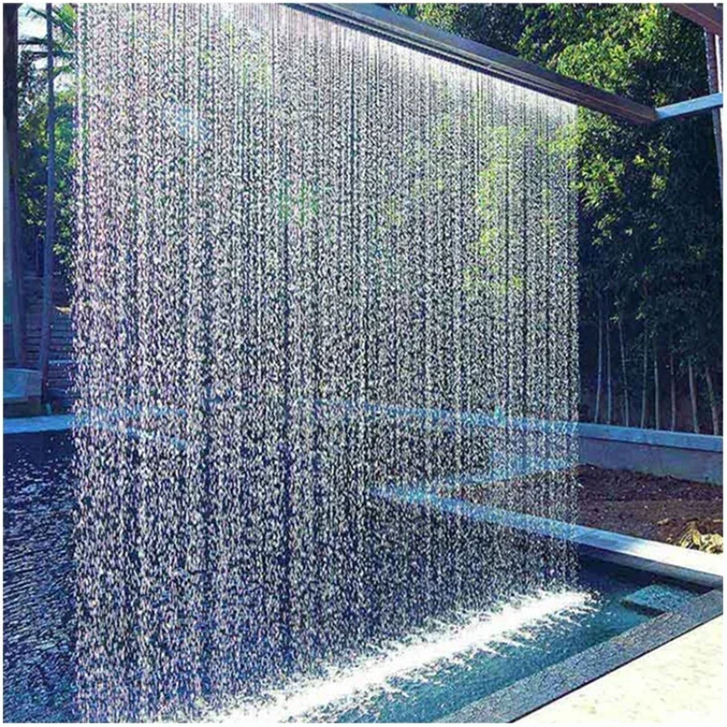 Factory Supply Customized Stainless Steel Indoor or Outdoor Garden Decoration Water Curtain