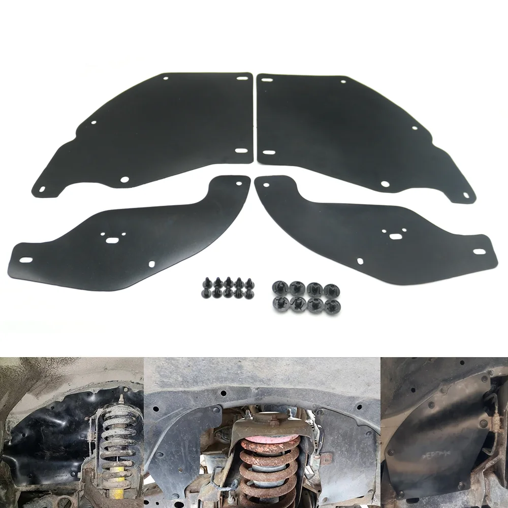 

For Mitsubishi L200 Triton IV 06-15 Nativa Montero Sport 08-15 Challenger 09-15 Front Wheelhouse Mudguard Rubber Splash Shield