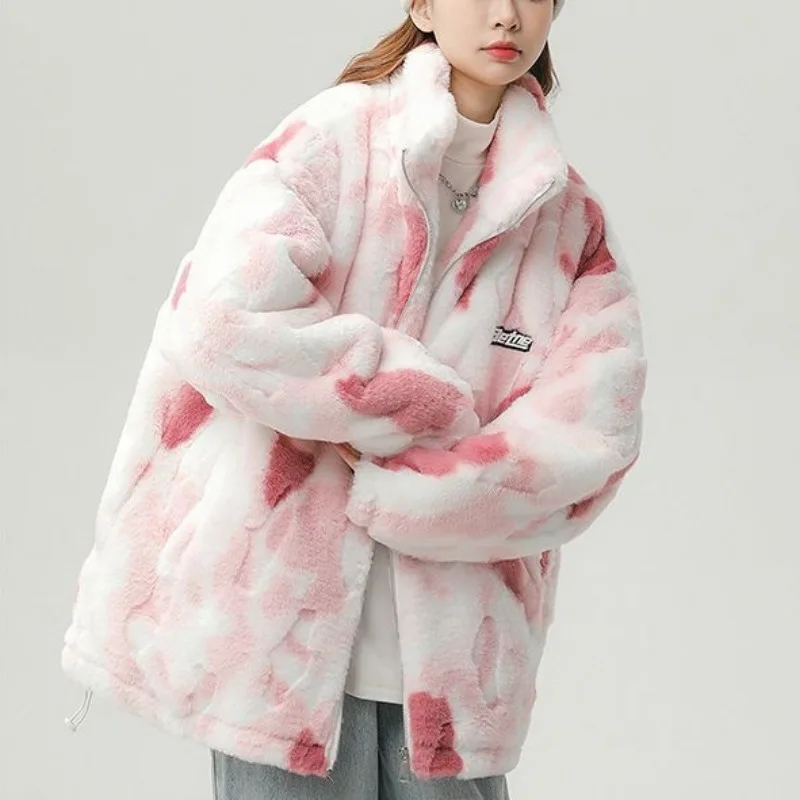 Lamb Fleece Coat Women\'s 2023 New American Cotton Clothing Women\'s Trendy Brand Casual Winter Premium Sense Fleece Thickened