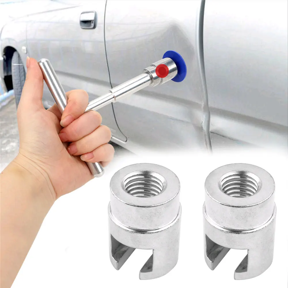 1X Car Dent Lifter Puller M10/M12 Slide Hammer Dent Puller Repair Tools Pulling Tab Adapter Paintless Dent Repair Adapter Tool