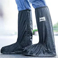 Reusable Motorcycle Scooter Dirt Bike Rain Shoes Cover Non-Slip Boot Covers Unisex Bicycle Shoes Protectors  For Rainy Snowy Day