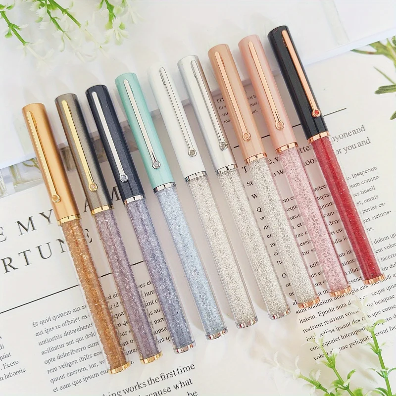 

Fashion Crystal Diamond Pen, High-end Metal Ballpoint Pen, Creative Gift Pen, Business Office Advertising Pen