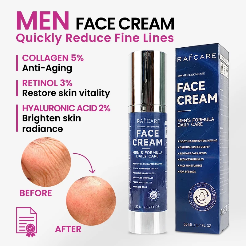 Männer Anti-falten Gesicht Creme Entfernen Gesichts Feine Linien Hals Falten Straffende Feuchtigkeitsspendende Aufhellung Anti Aging Creme hautpflege