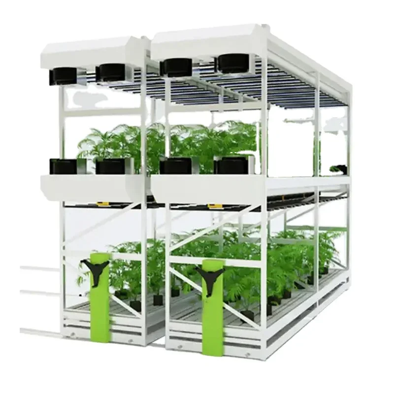 Vertical farming equipment rolling moving shelf greenhouse hydroponic growth table